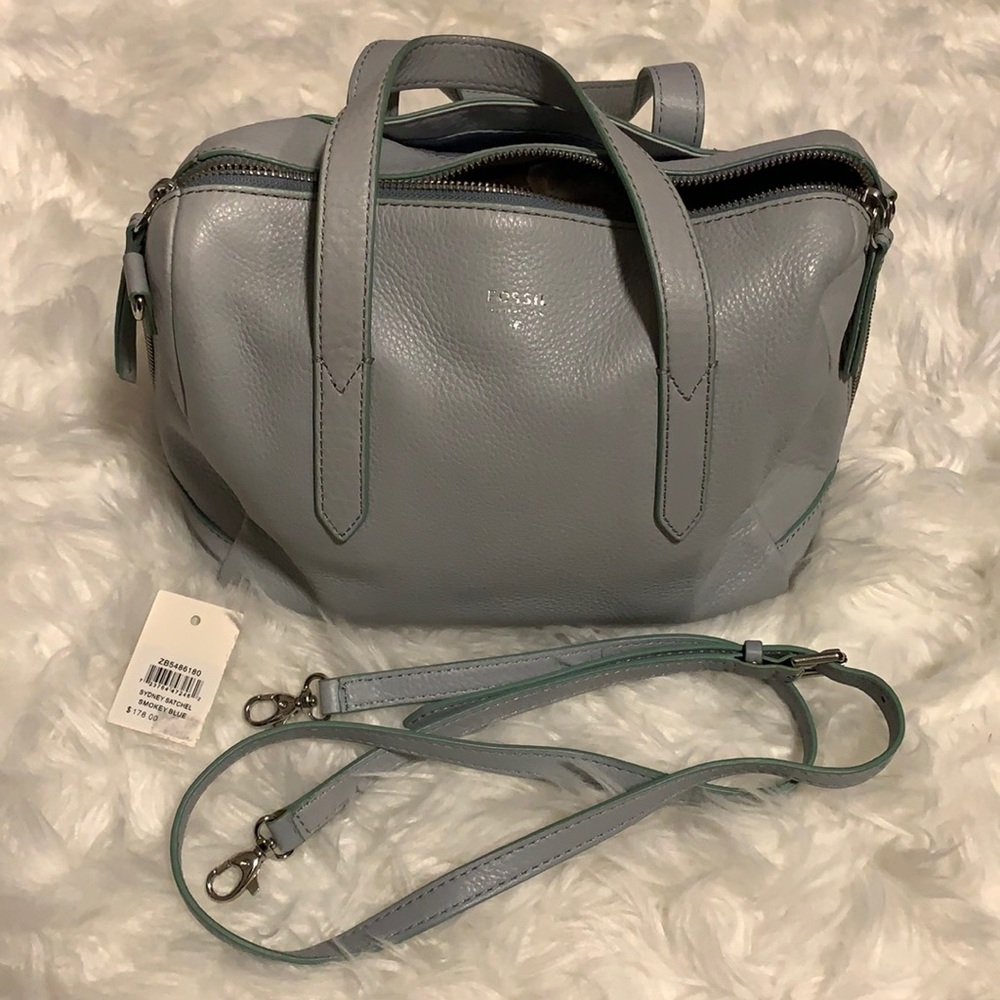 Fossil Sydney Satchel - Smokey Blue